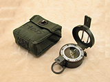 Stanley G150 mils version prismatic compass with patt 58 canvas pouch
